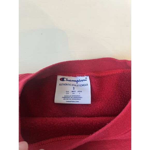 Vtg 90s Stanford University Red Embroidered Crewneck Sweatshirt Size Small - Picture 3 of 4